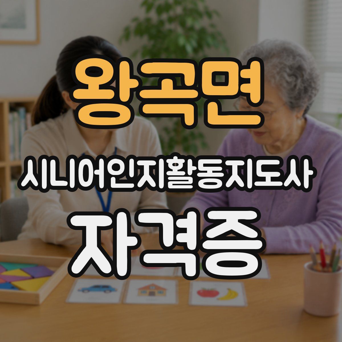 왕곡면 시니어인지활동지도사 자격증