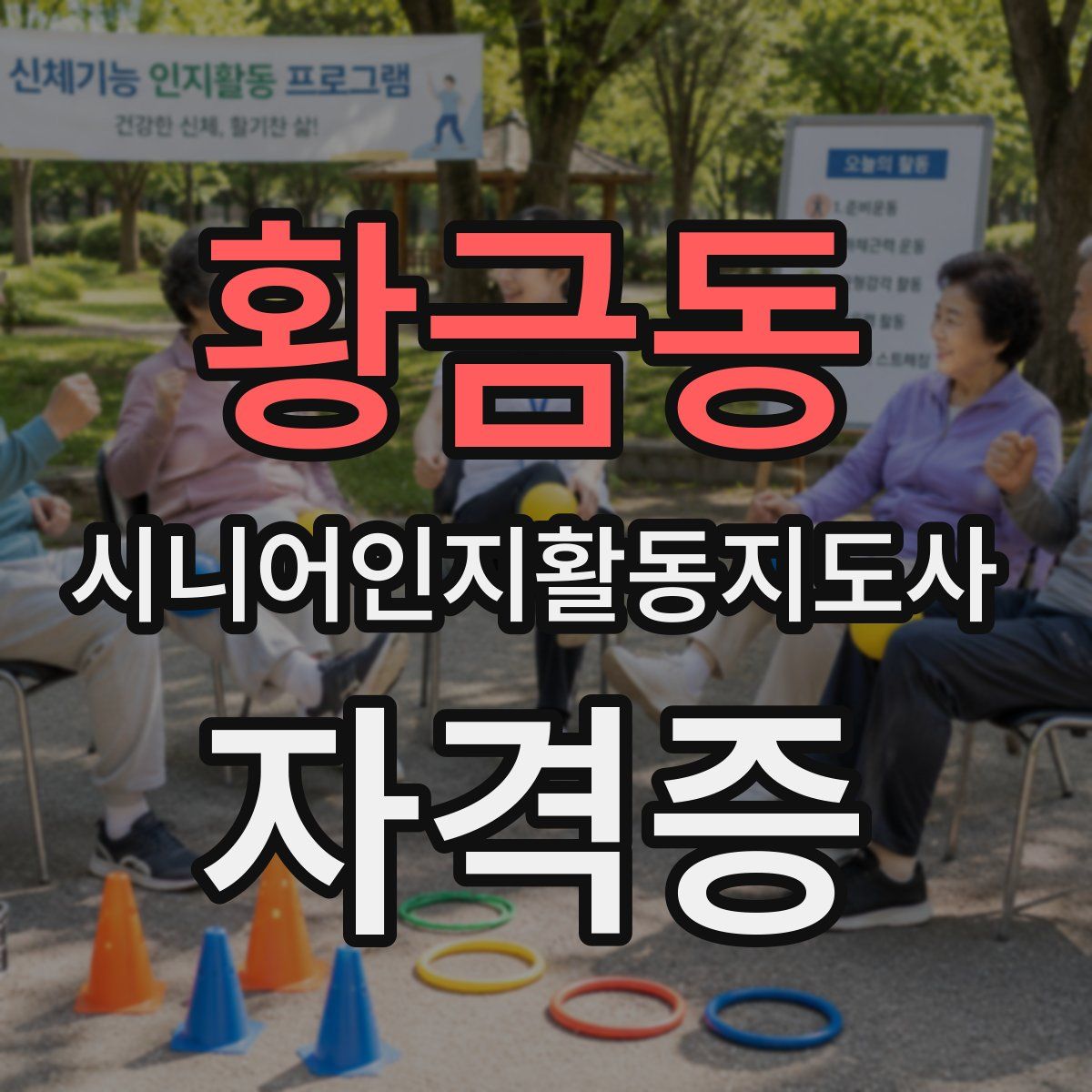 황금동 시니어인지활동지도사 자격증