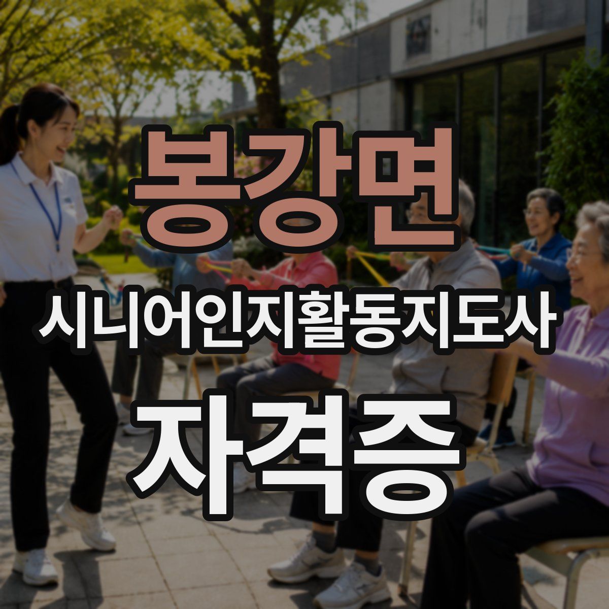 봉강면 시니어인지활동지도사 자격증