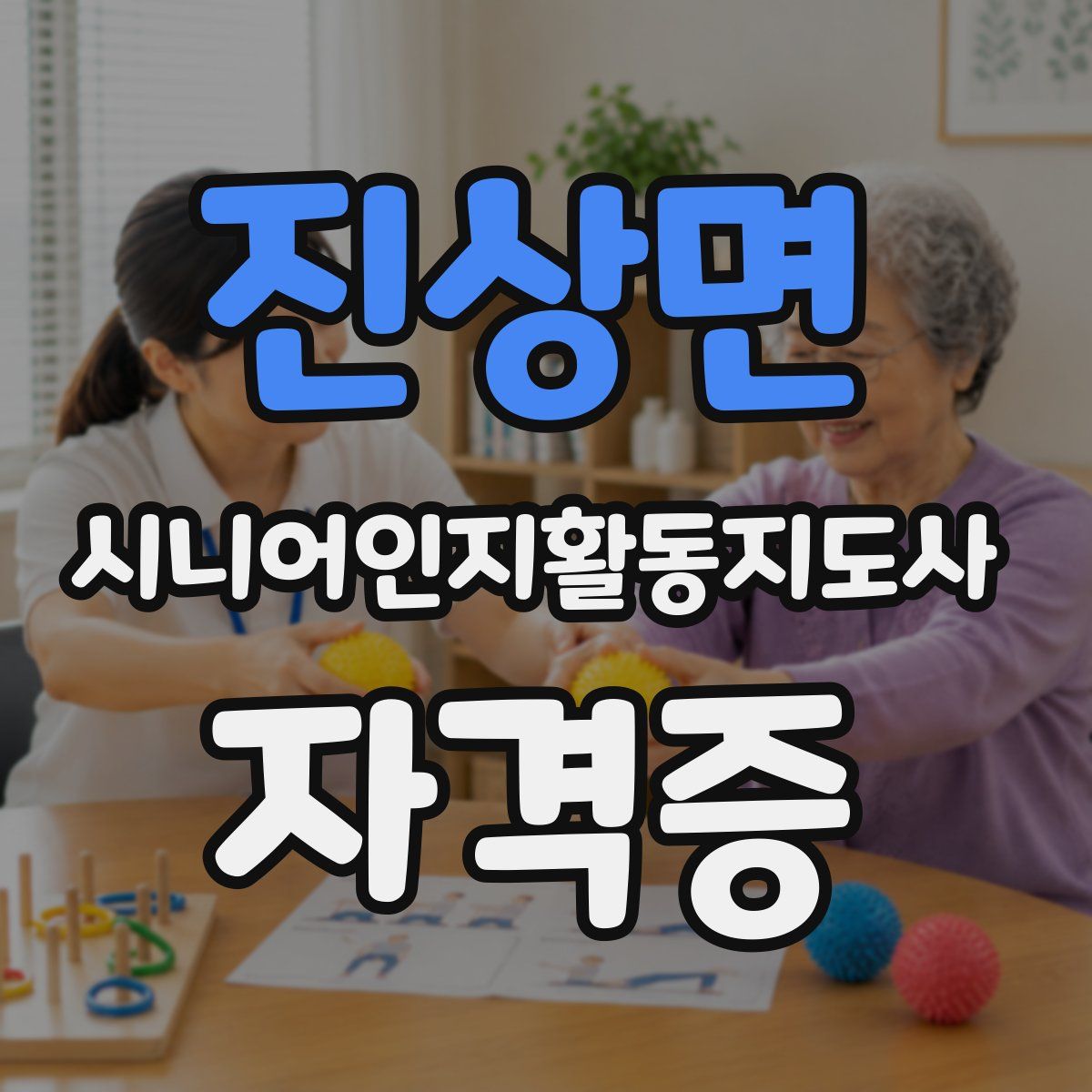 진상면 시니어인지활동지도사 자격증