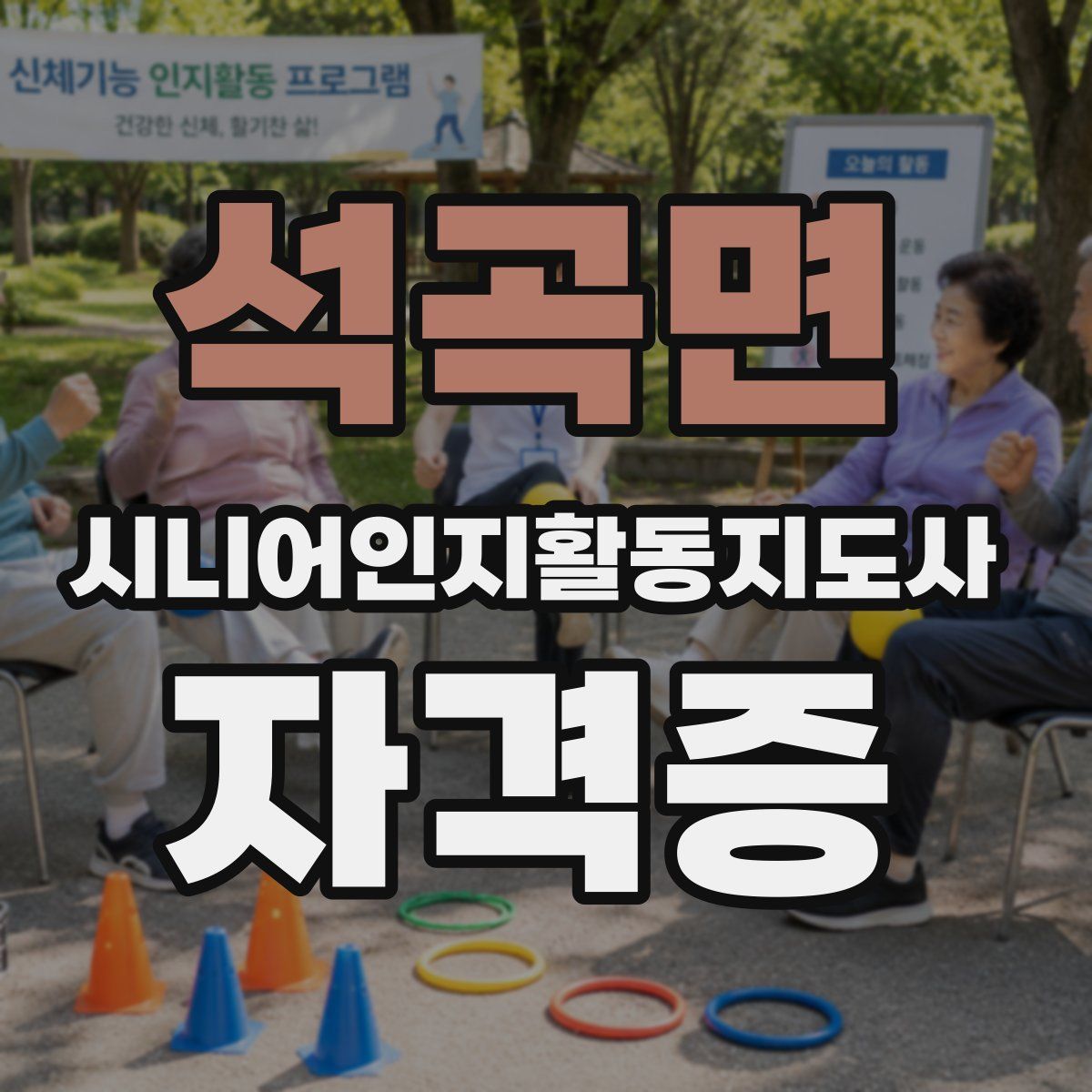 석곡면 시니어인지활동지도사 자격증