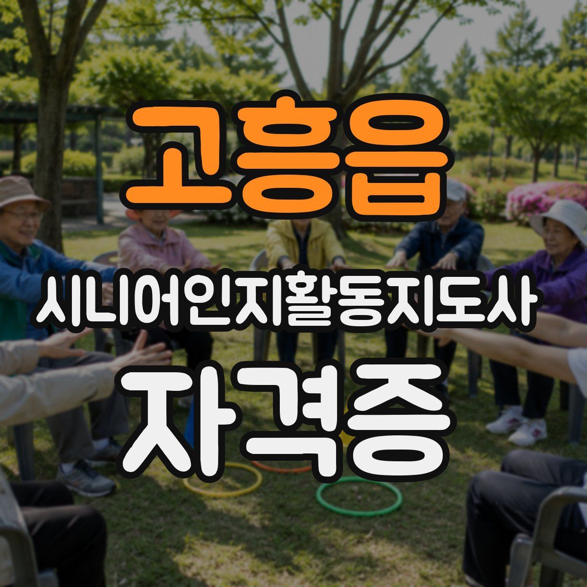 고흥읍 시니어인지활동지도사 자격증