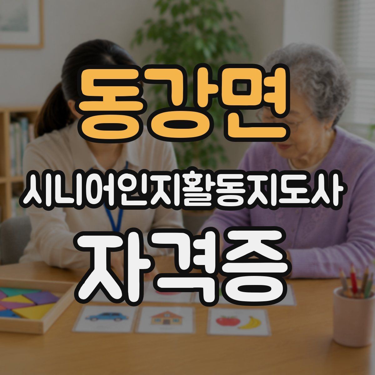 동강면 시니어인지활동지도사 자격증 학습 난관 극복 방법