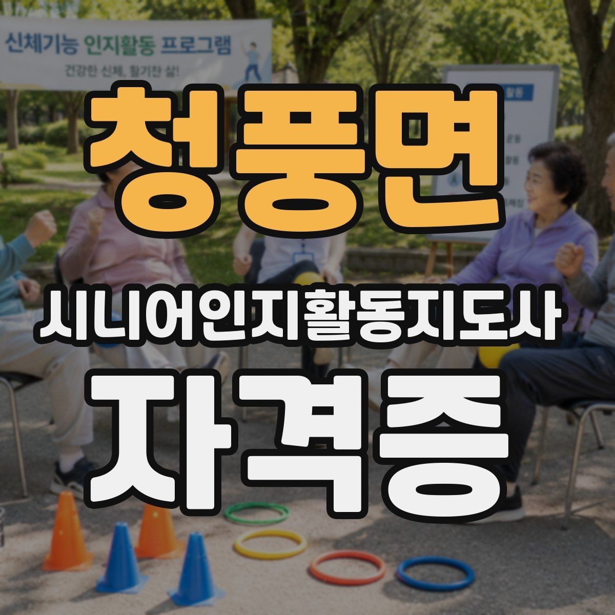 청풍면 시니어인지활동지도사 자격증 합격 후 이어지는 진로 방향