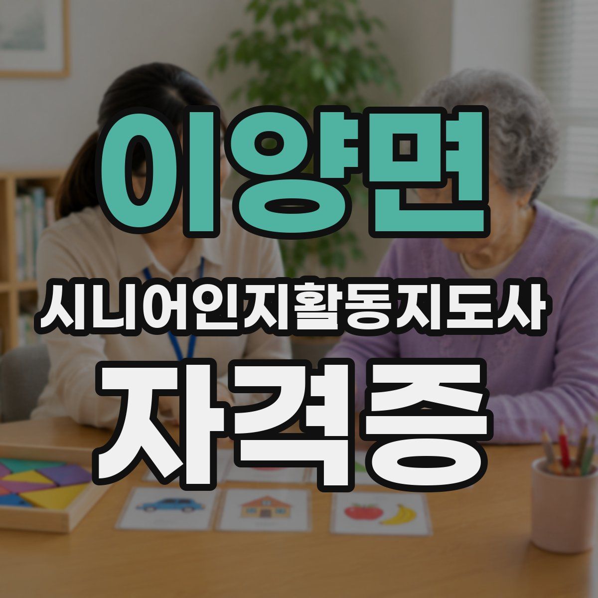 이양면 시니어인지활동지도사 자격증