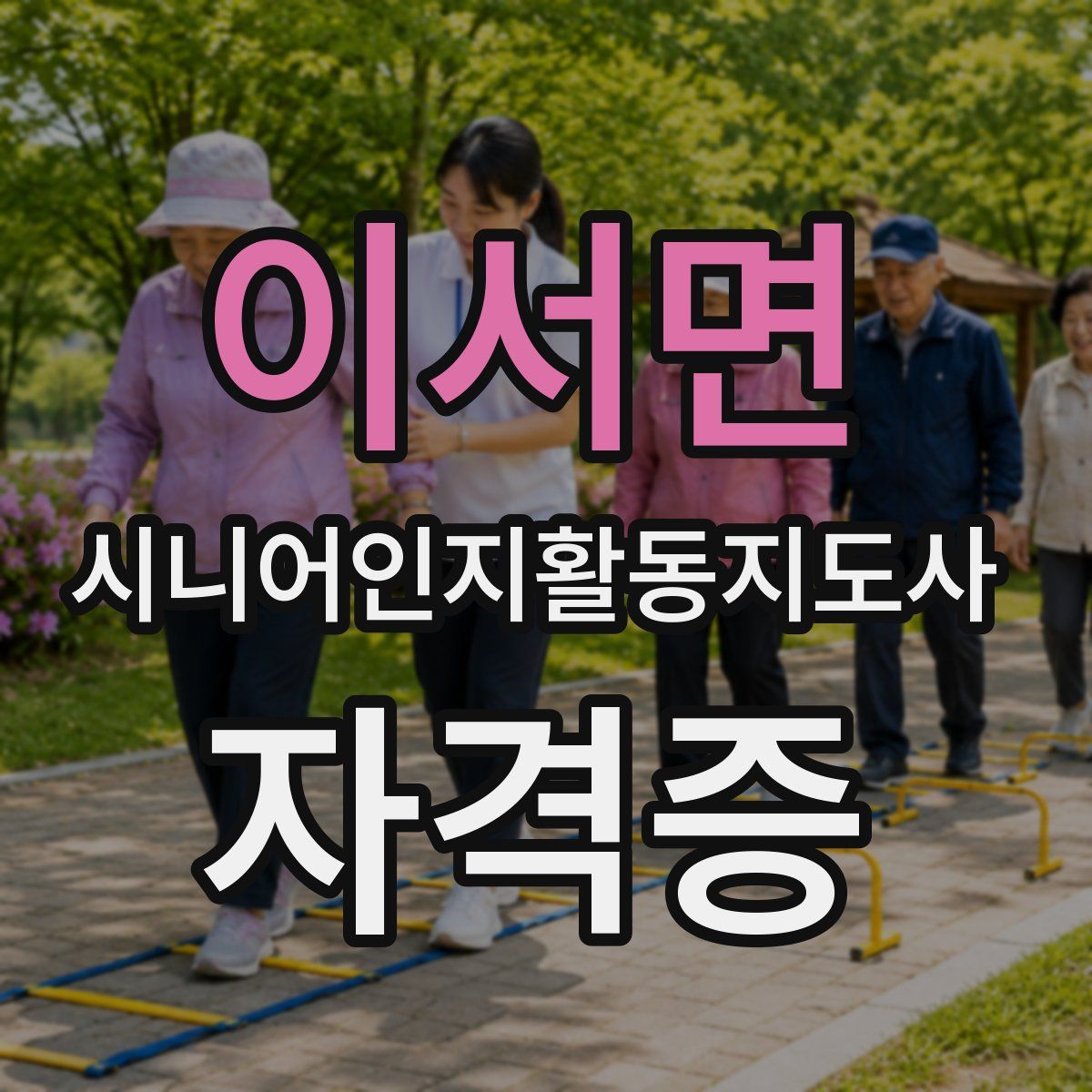 이서면 시니어인지활동지도사 자격증