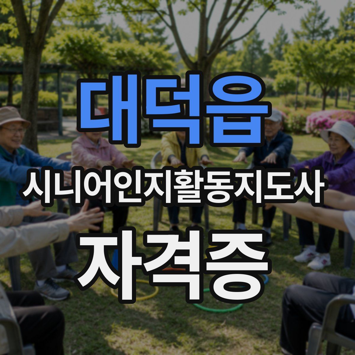 대덕읍 시니어인지활동지도사 자격증