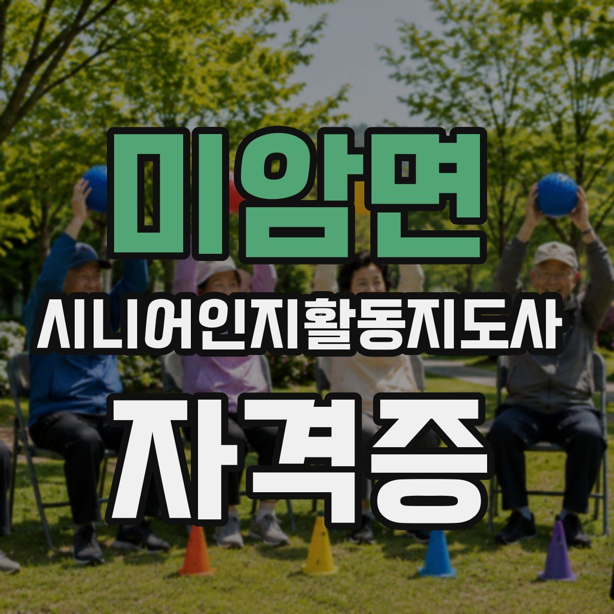 미암면 시니어인지활동지도사 자격증