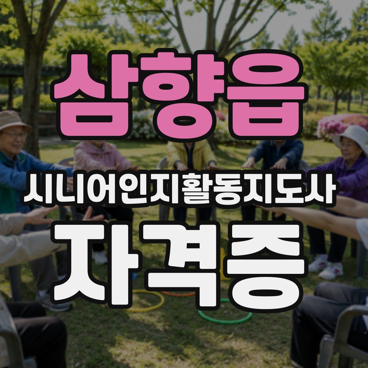 삼향읍 시니어인지활동지도사 자격증