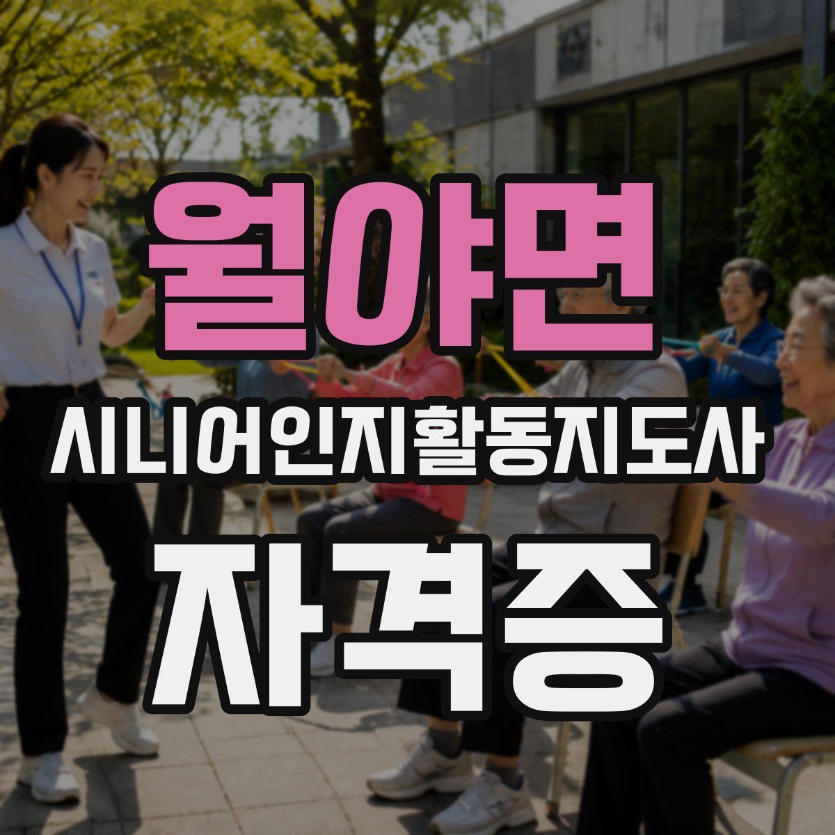 월야면 시니어인지활동지도사 자격증