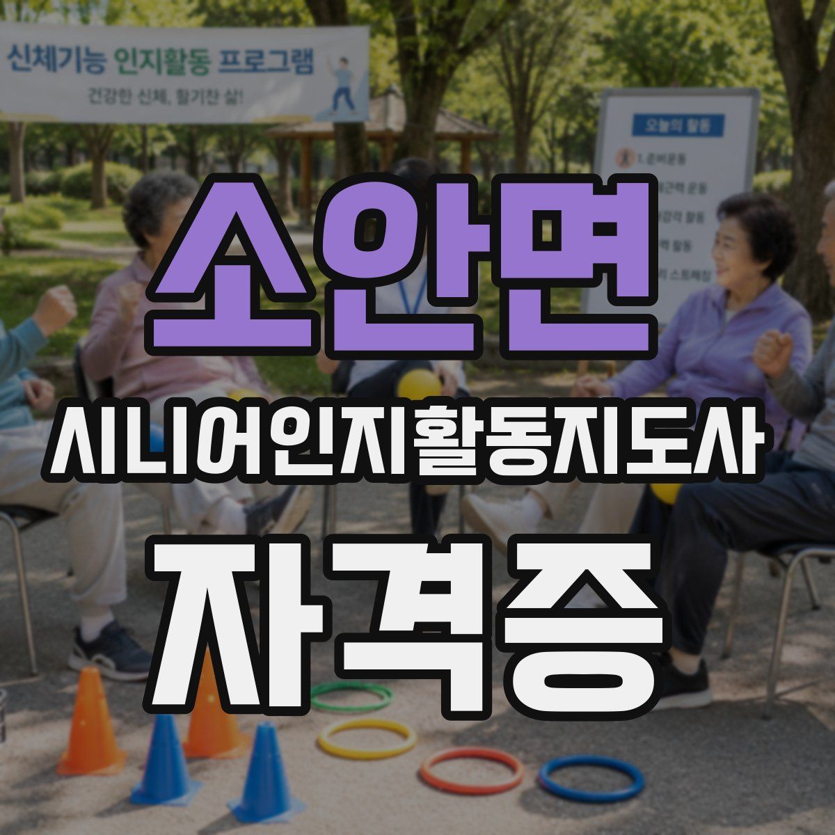 소안면 시니어인지활동지도사 자격증