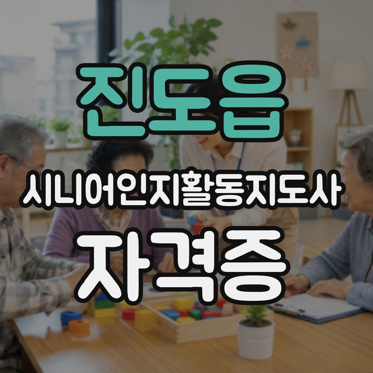 진도읍 시니어인지활동지도사 자격증