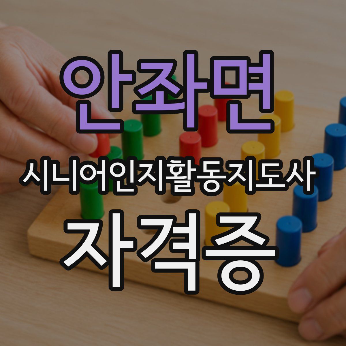 안좌면 시니어인지활동지도사 자격증