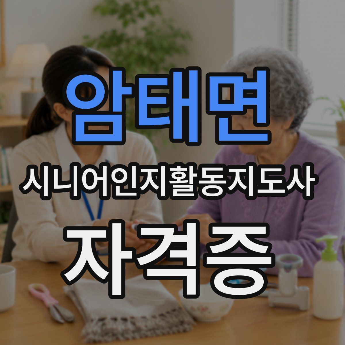 암태면 시니어인지활동지도사 자격증