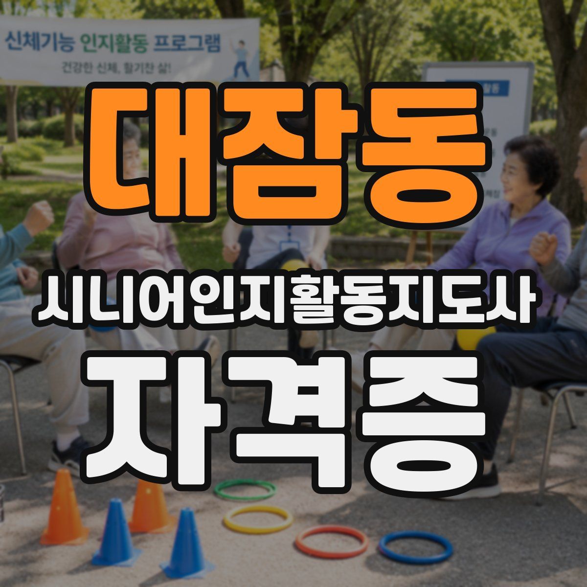 대잠동 시니어인지활동지도사 자격증