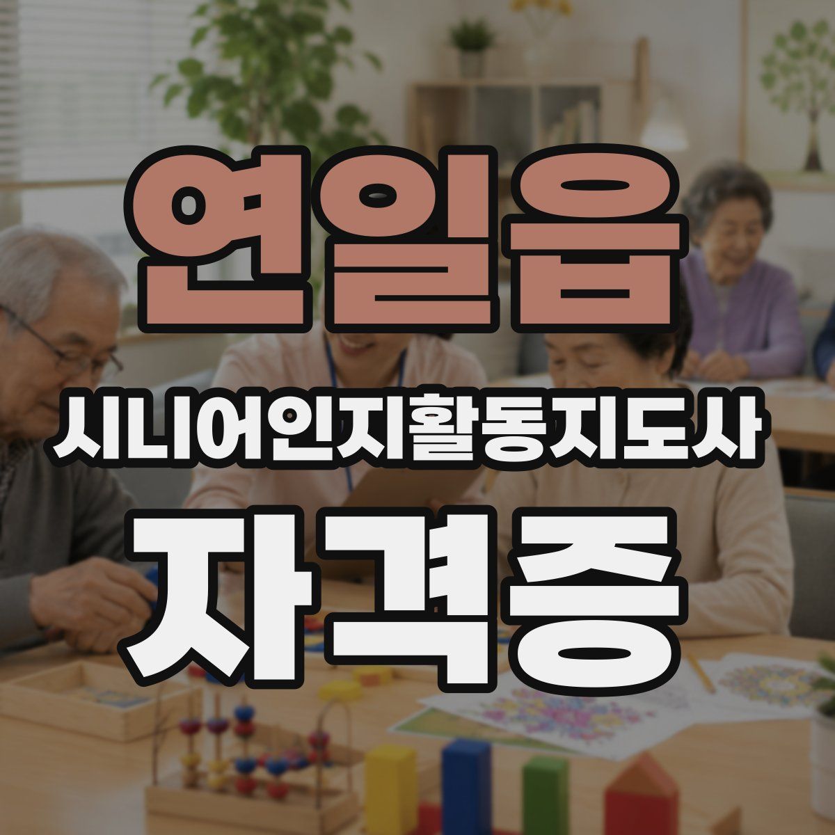 연일읍 시니어인지활동지도사 자격증