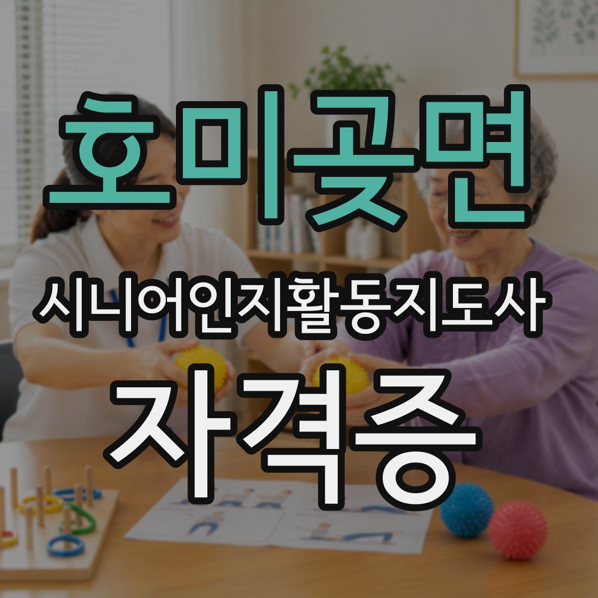 호미곶면 시니어인지활동지도사 자격증