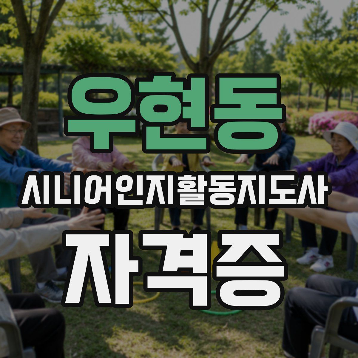 우현동 시니어인지활동지도사 자격증