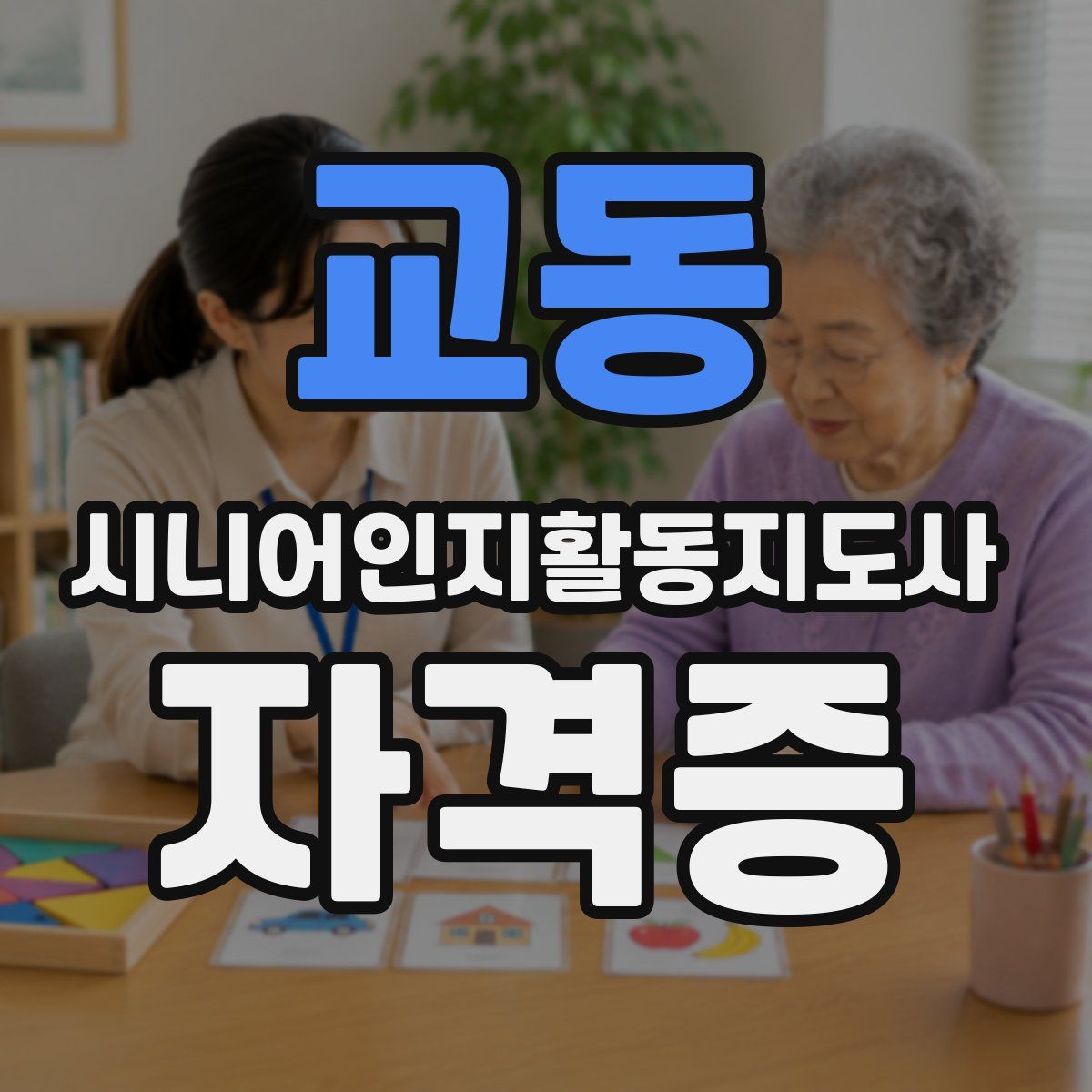 교동 시니어인지활동지도사 자격증