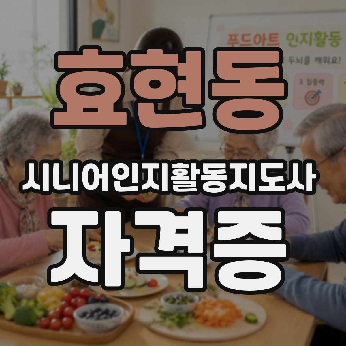 효현동 시니어인지활동지도사 자격증 관련 기관 정보 확인하는 법