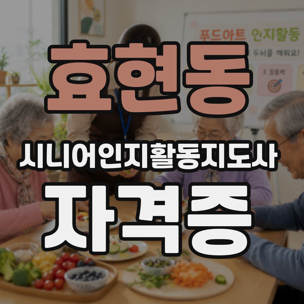 효현동 시니어인지활동지도사 자격증