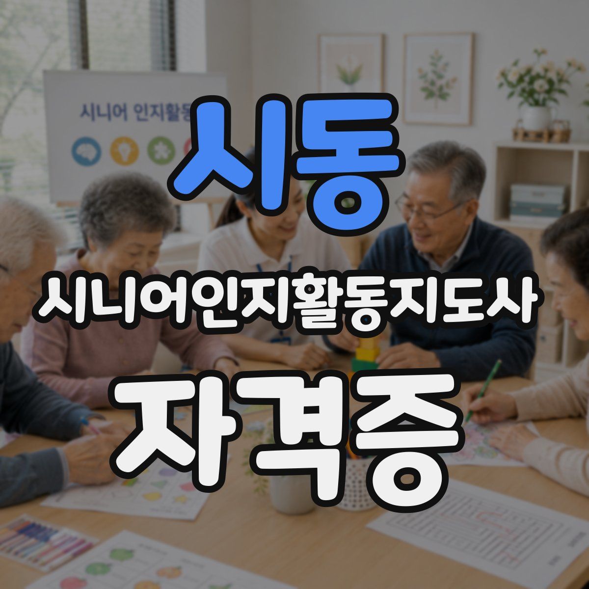 시동 시니어인지활동지도사 자격증