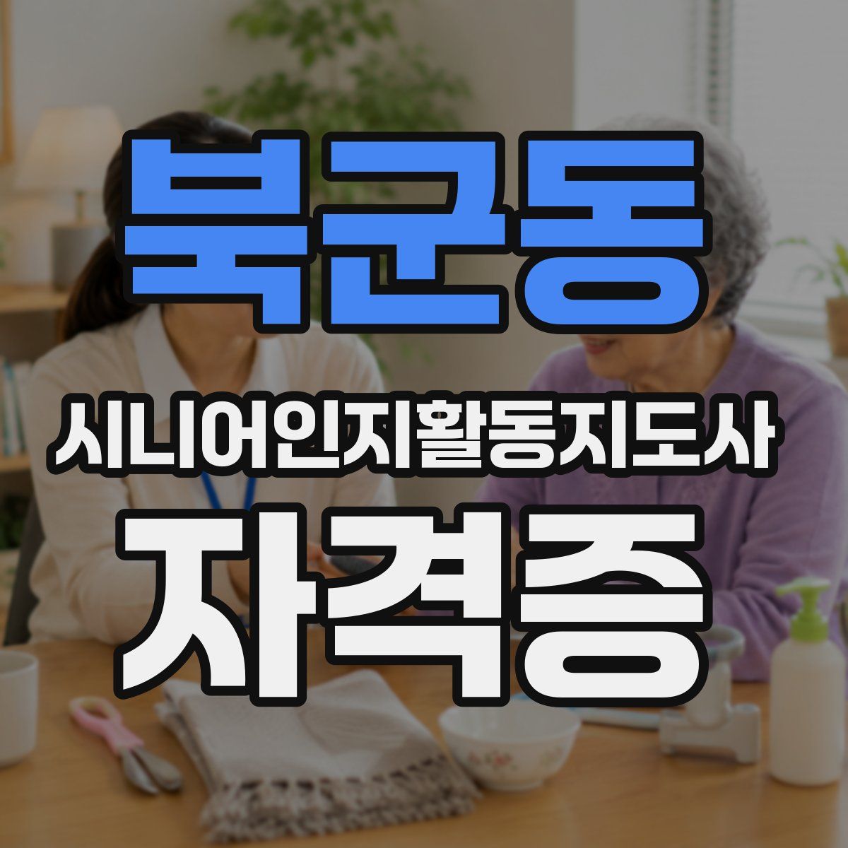 북군동 시니어인지활동지도사 자격증