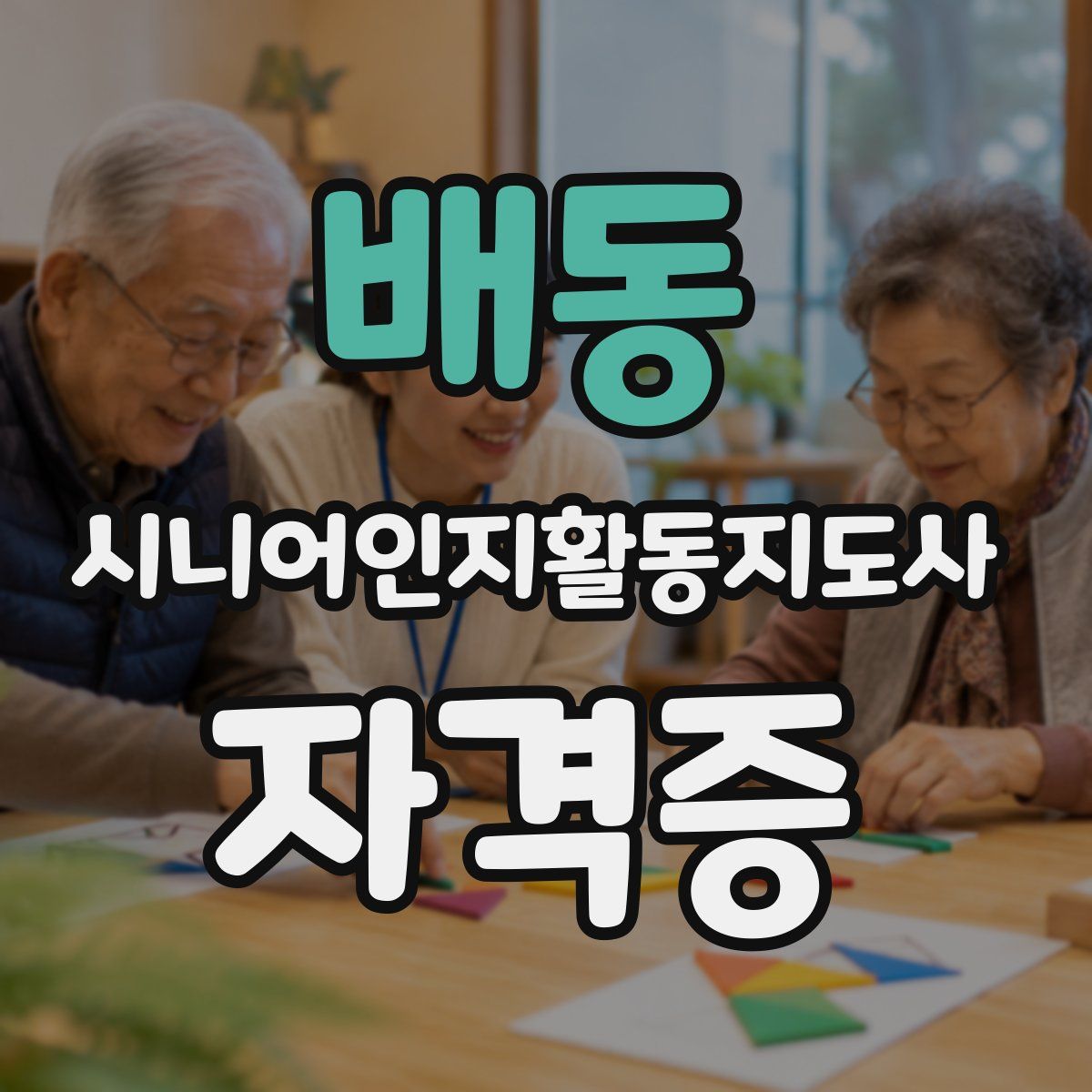 배동 시니어인지활동지도사 자격증