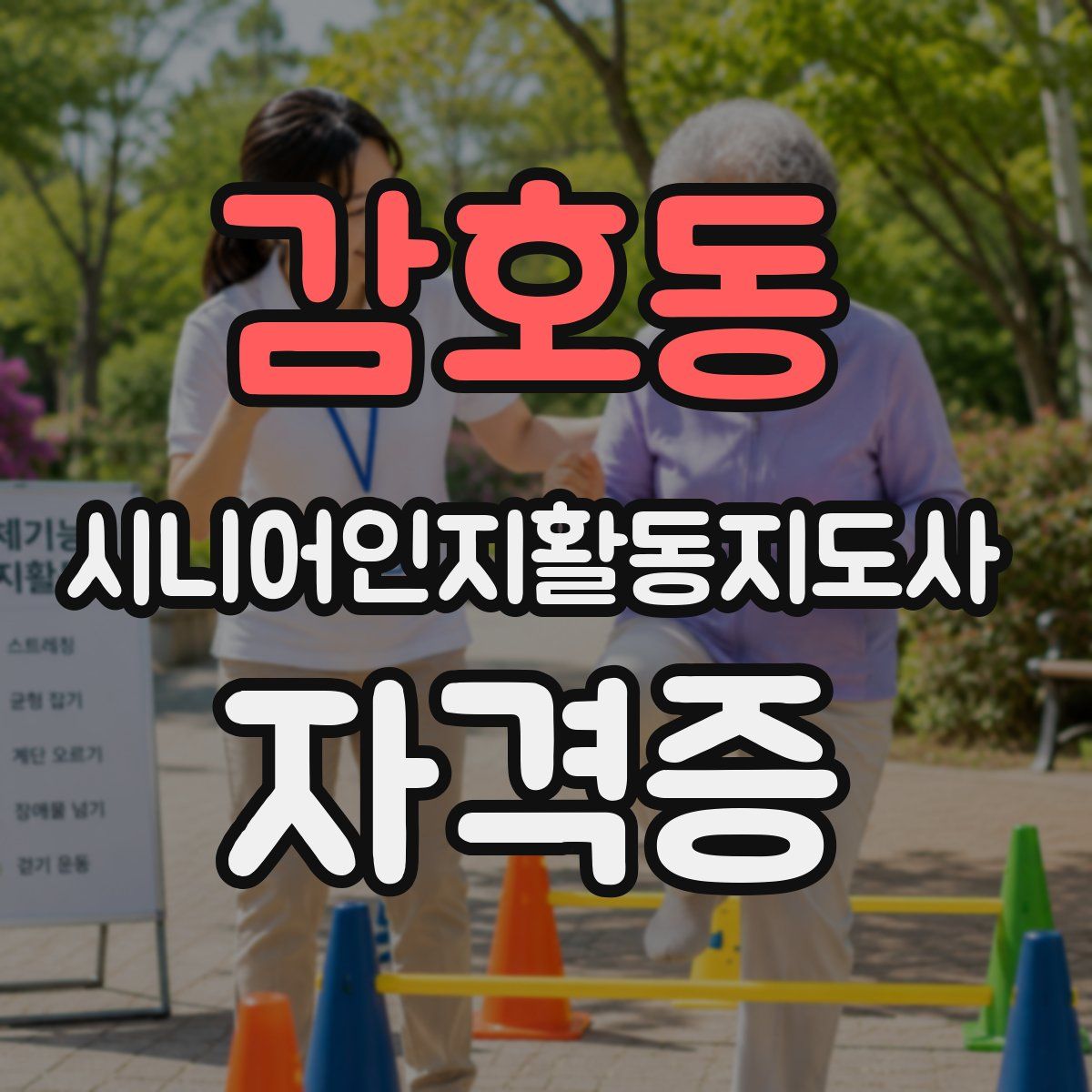 감호동 시니어인지활동지도사 자격증