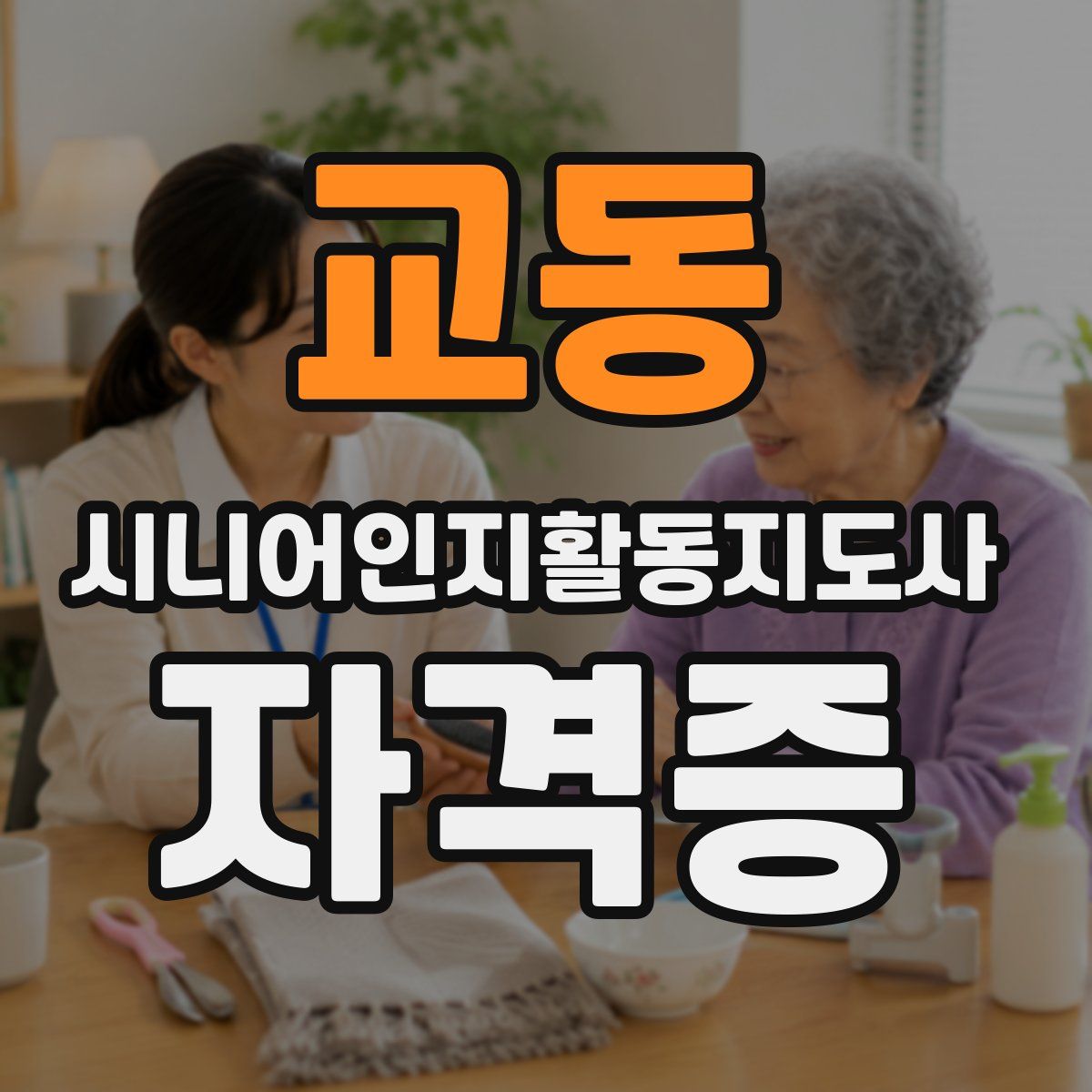 교동 시니어인지활동지도사 자격증