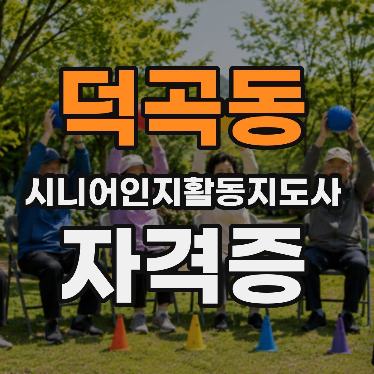 덕곡동 시니어인지활동지도사 자격증