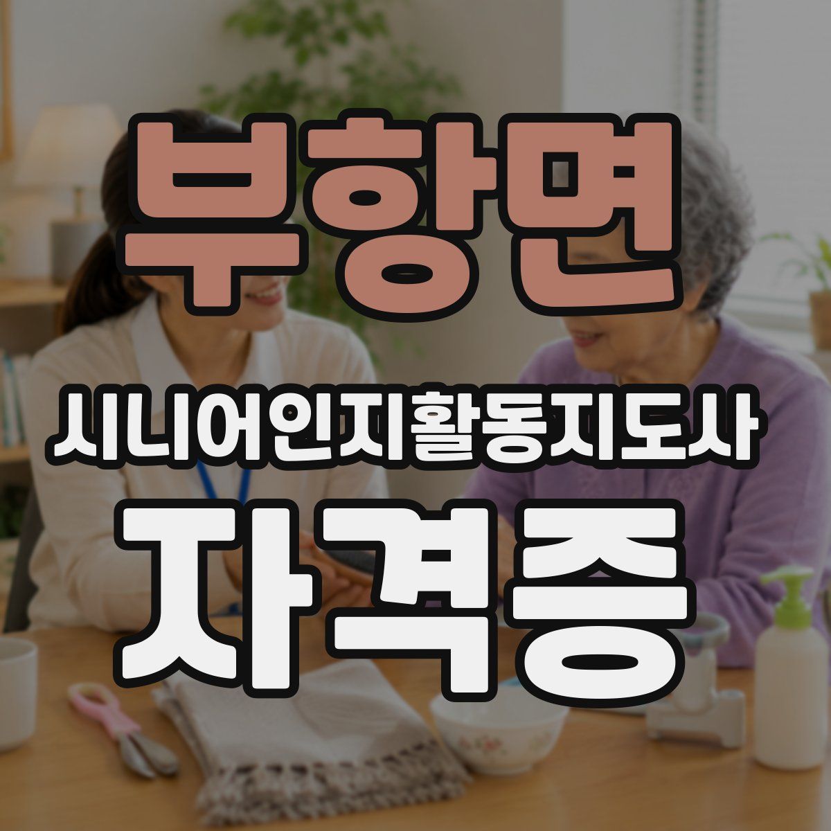 부항면 시니어인지활동지도사 자격증
