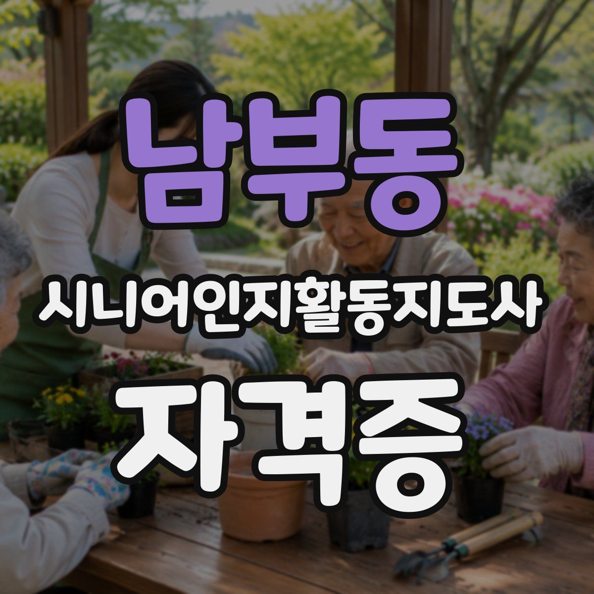 남부동 시니어인지활동지도사 자격증