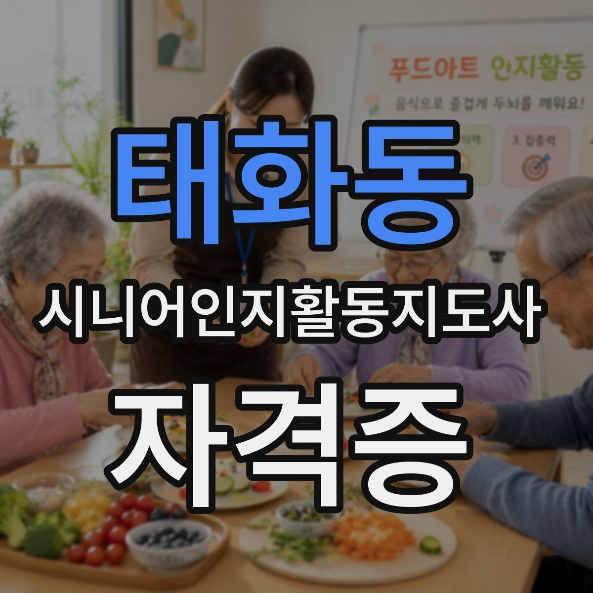 태화동 시니어인지활동지도사 자격증 오프라인 수업 선택 기준
