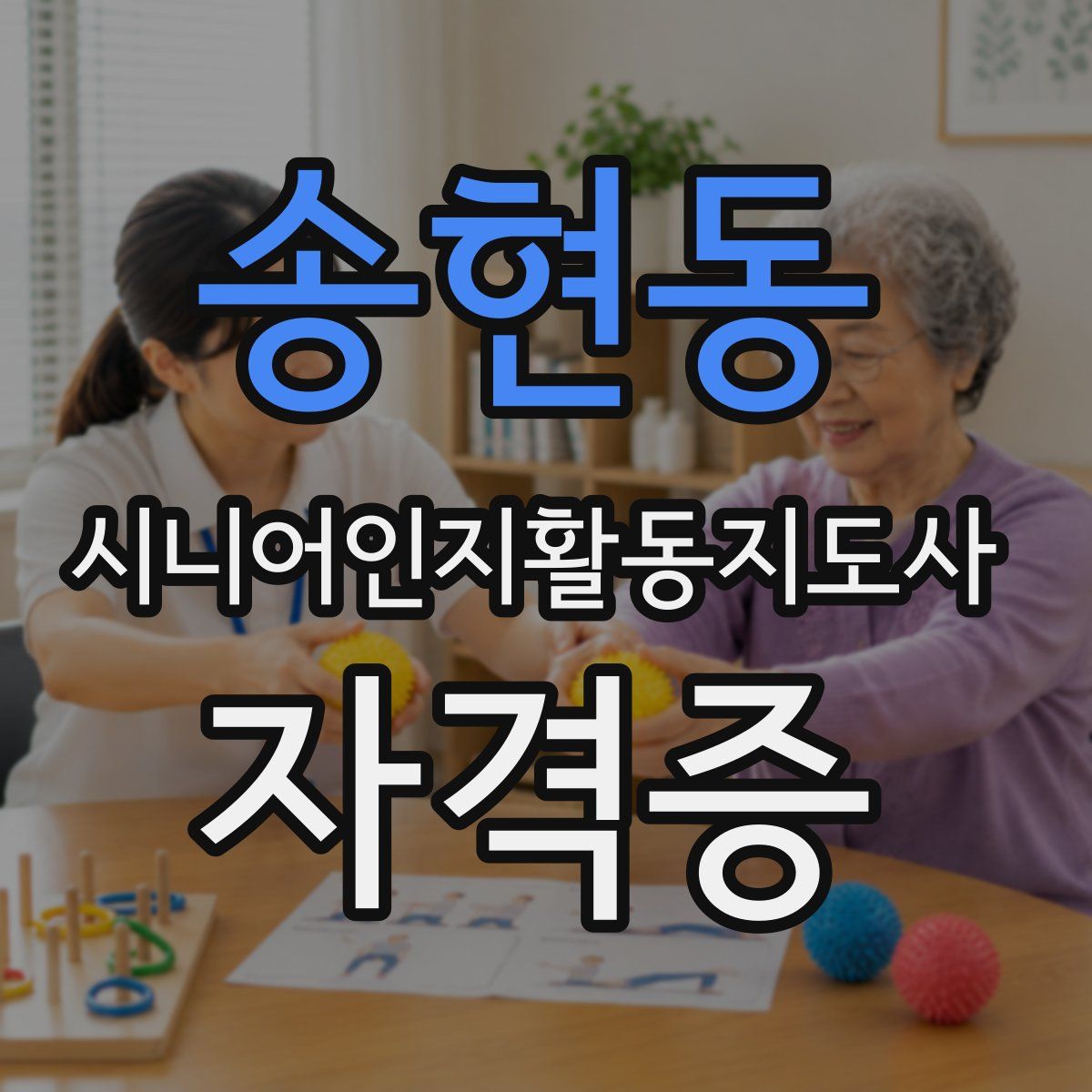 송현동 시니어인지활동지도사 자격증