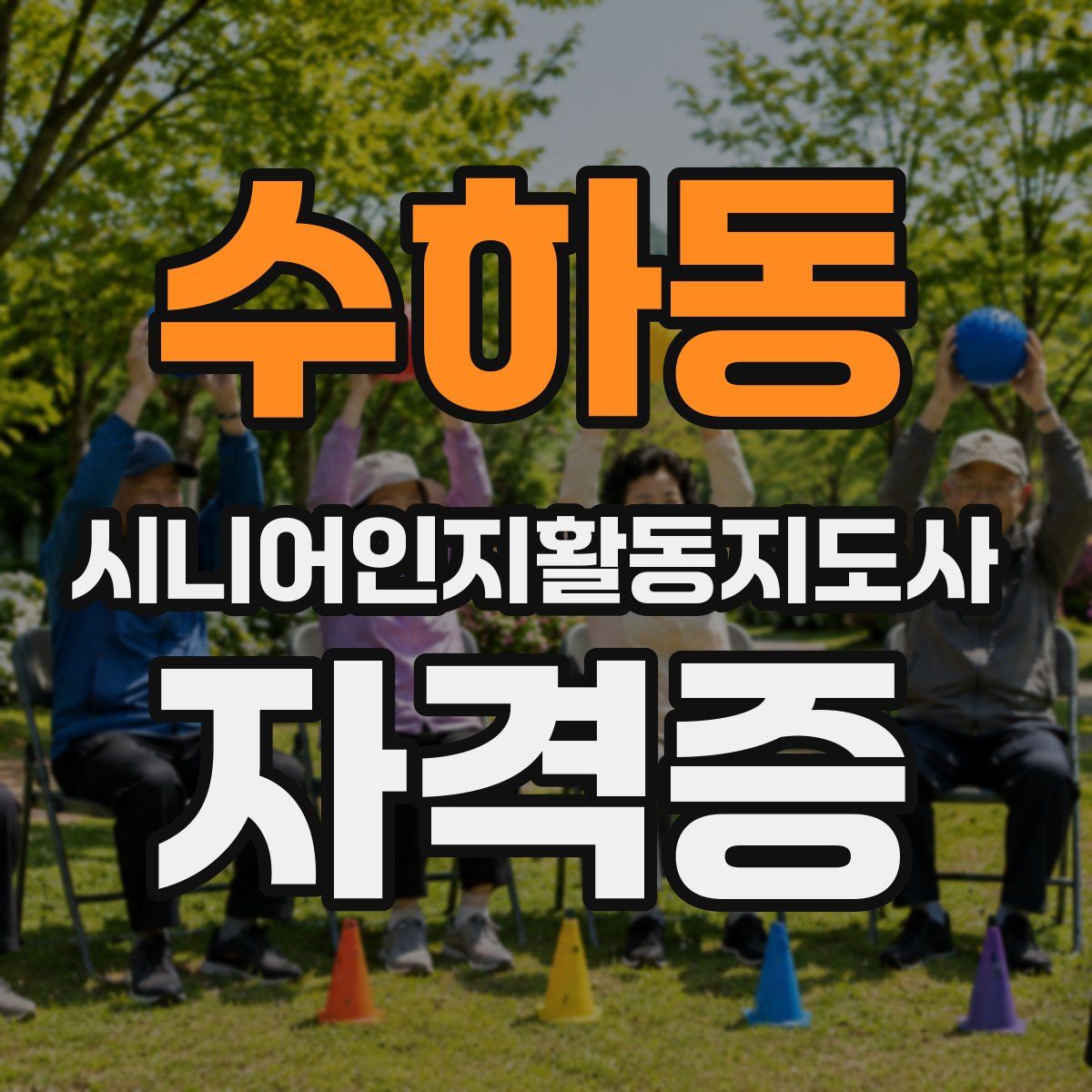수하동 시니어인지활동지도사 자격증