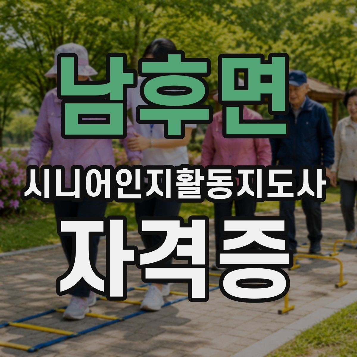 남후면 시니어인지활동지도사 자격증 취득 후 진로를 살펴보면