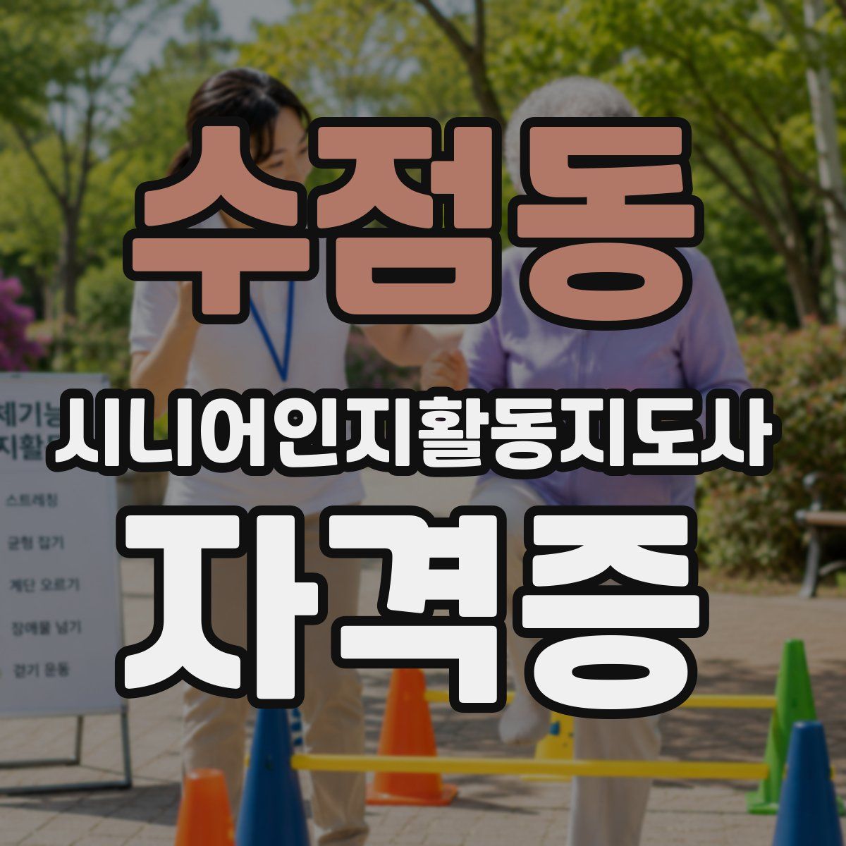 수점동 시니어인지활동지도사 자격증