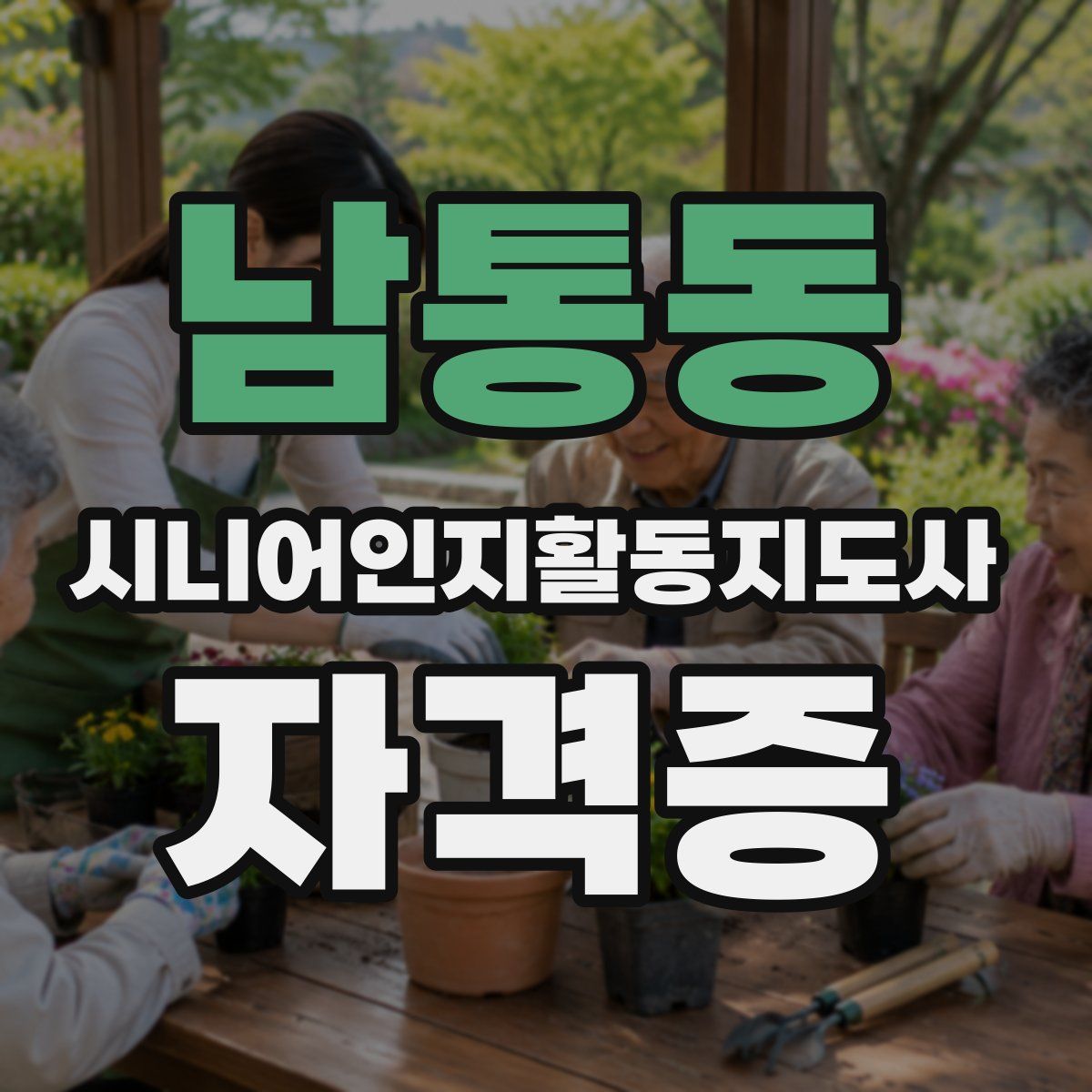 남통동 시니어인지활동지도사 자격증