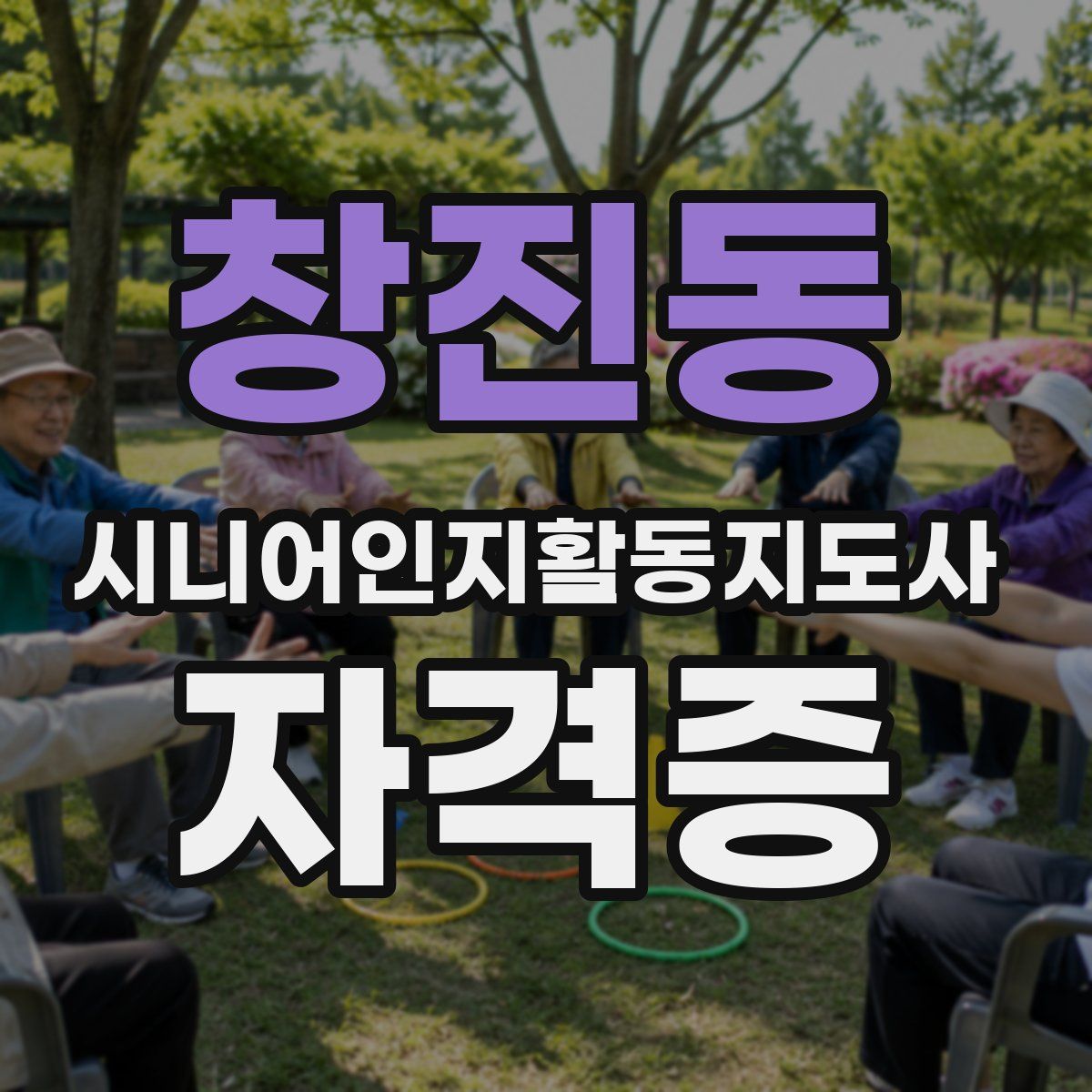 창진동 시니어인지활동지도사 자격증