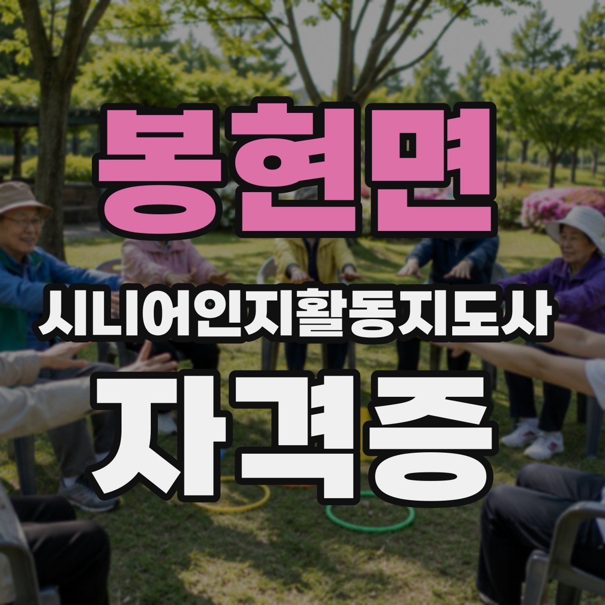 봉현면 시니어인지활동지도사 자격증