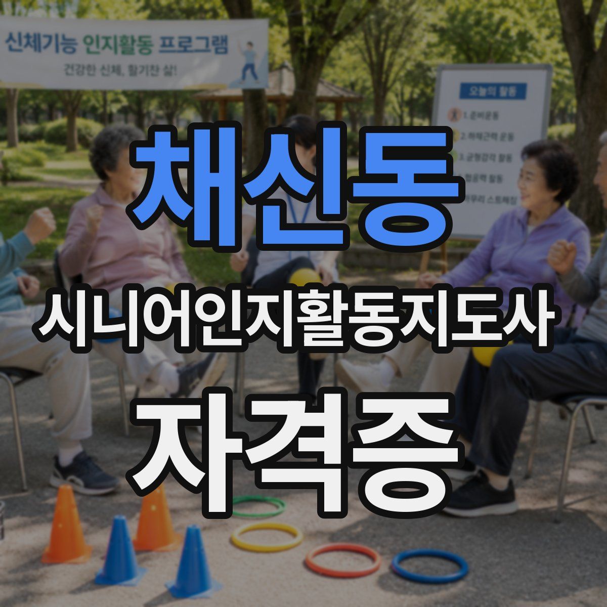 채신동 시니어인지활동지도사 자격증