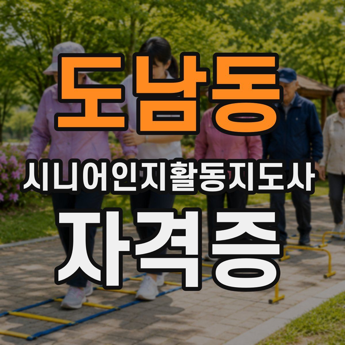 도남동 시니어인지활동지도사 자격증