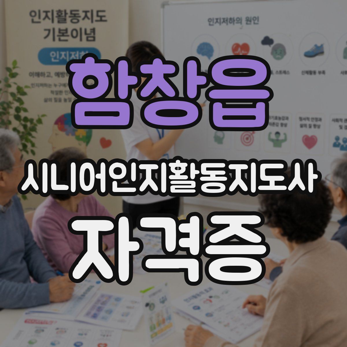 함창읍 시니어인지활동지도사 자격증