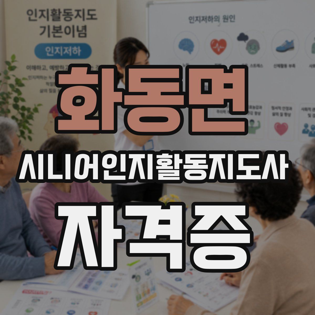 화동면 시니어인지활동지도사 자격증