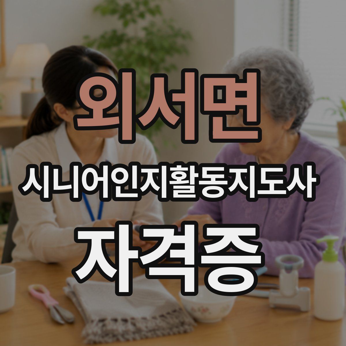 외서면 시니어인지활동지도사 자격증