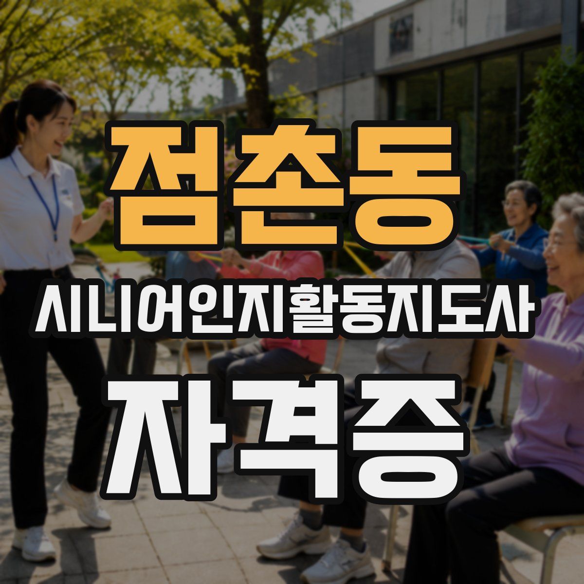 점촌동 시니어인지활동지도사 자격증