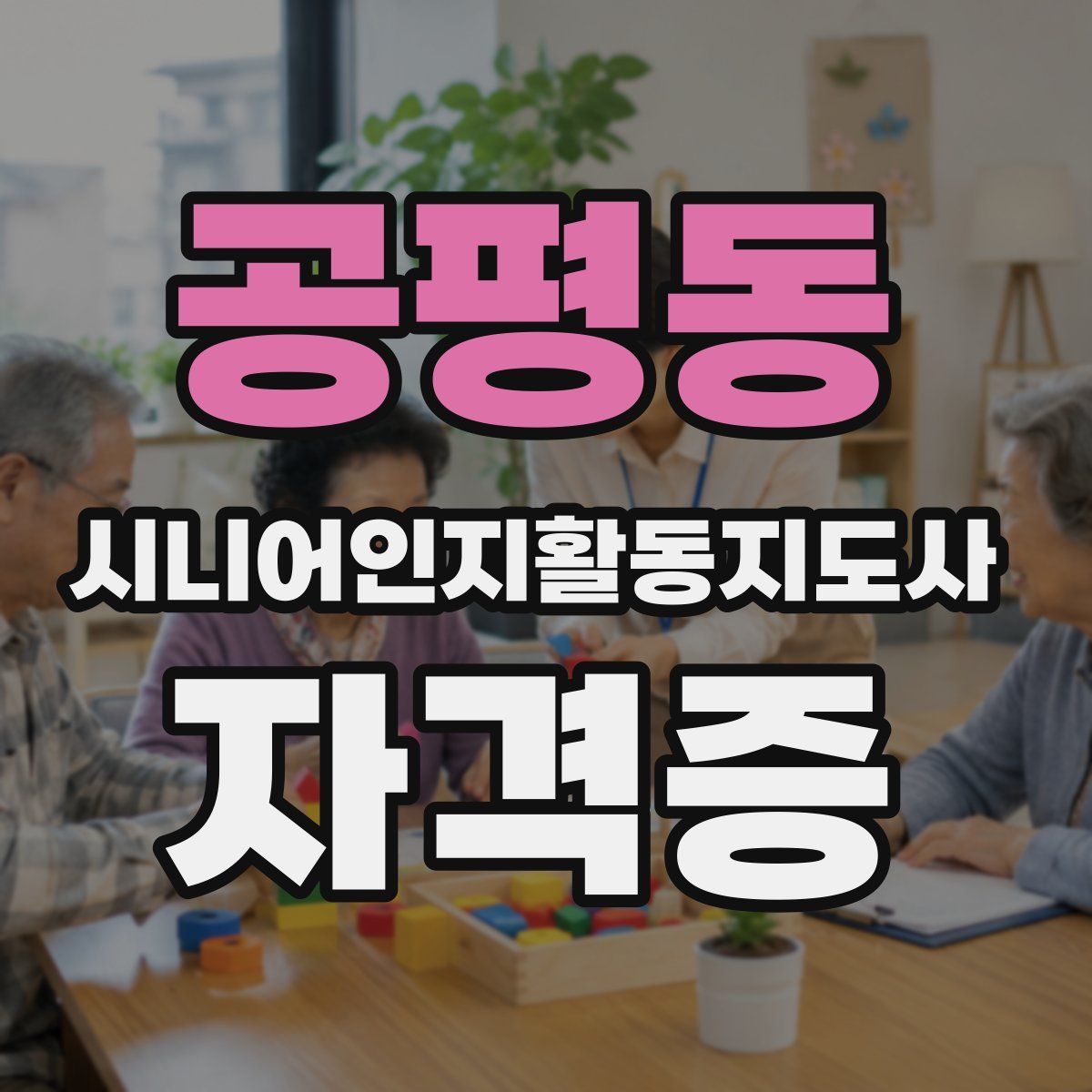 공평동 시니어인지활동지도사 자격증