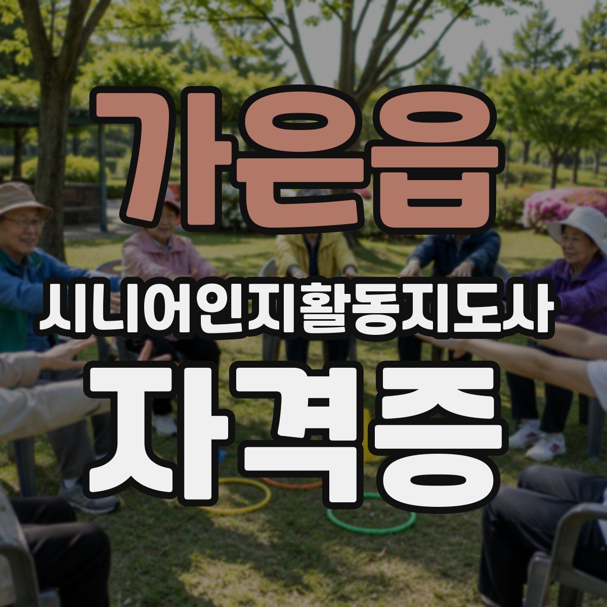 가은읍 시니어인지활동지도사 자격증