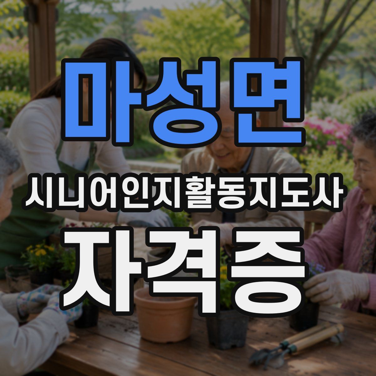마성면 시니어인지활동지도사 자격증